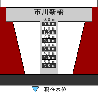 河床断面図