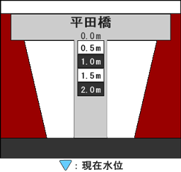 河床断面図